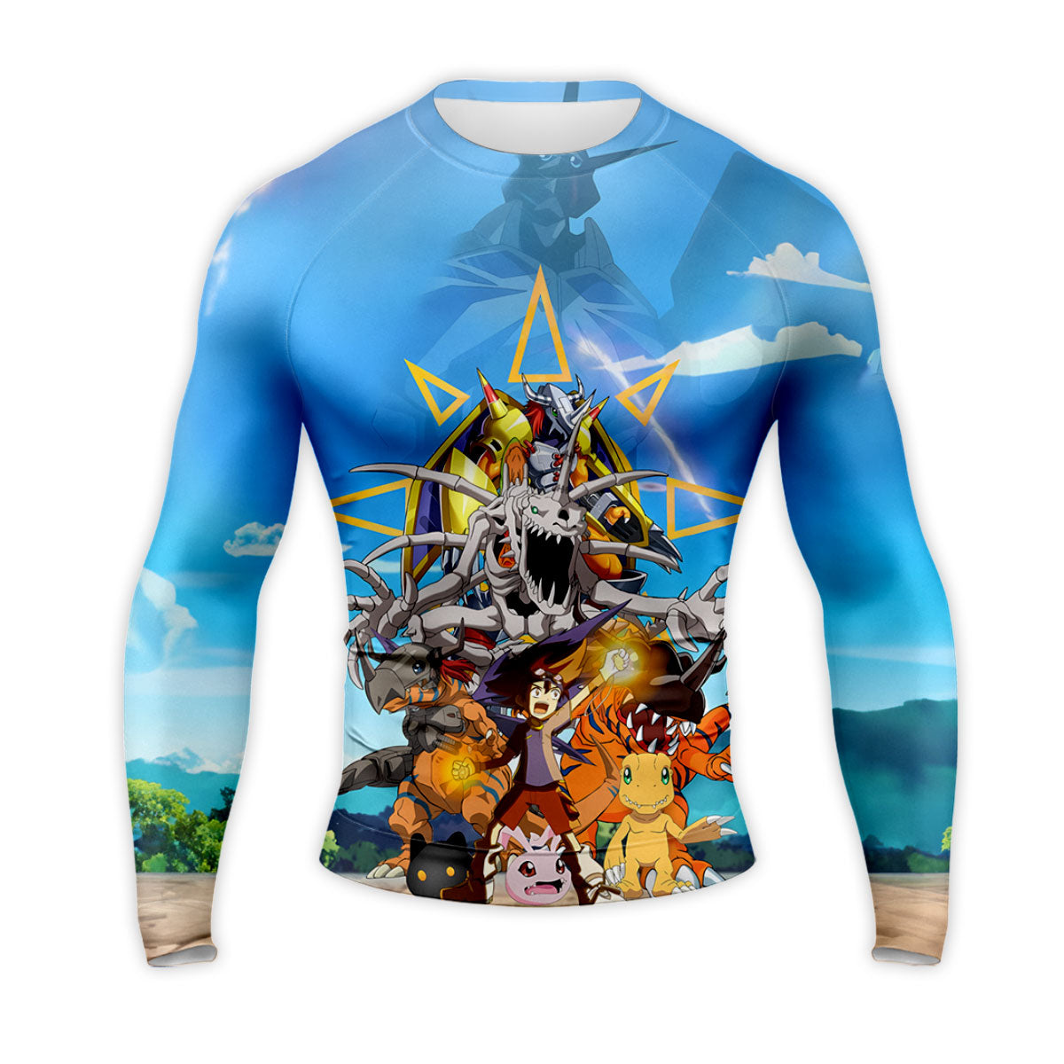 Digimon Adventure Taichi Agumon Evolving In Digital Energy Field Anime Apparel