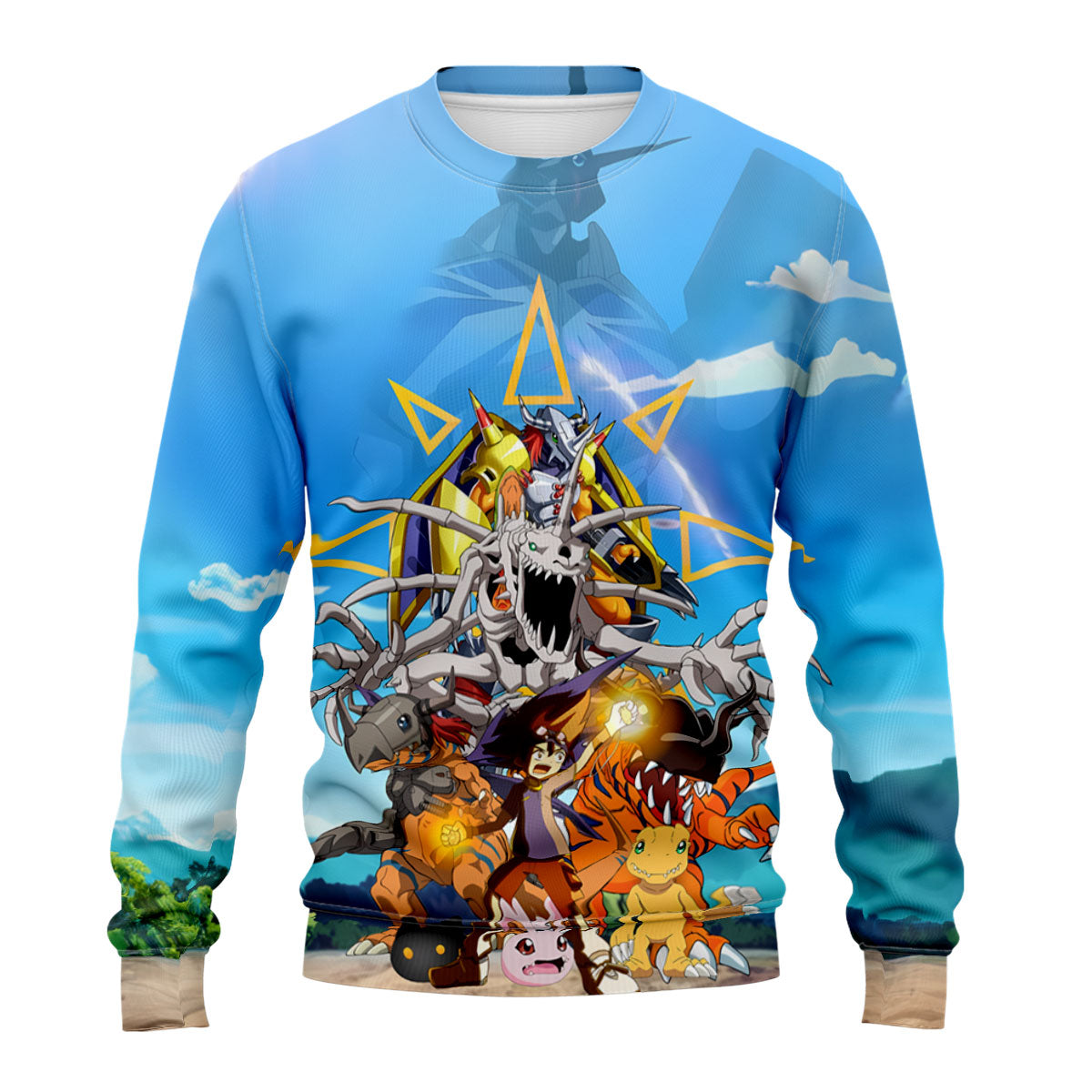 Digimon Adventure Taichi Agumon Evolving In Digital Energy Field Anime Apparel