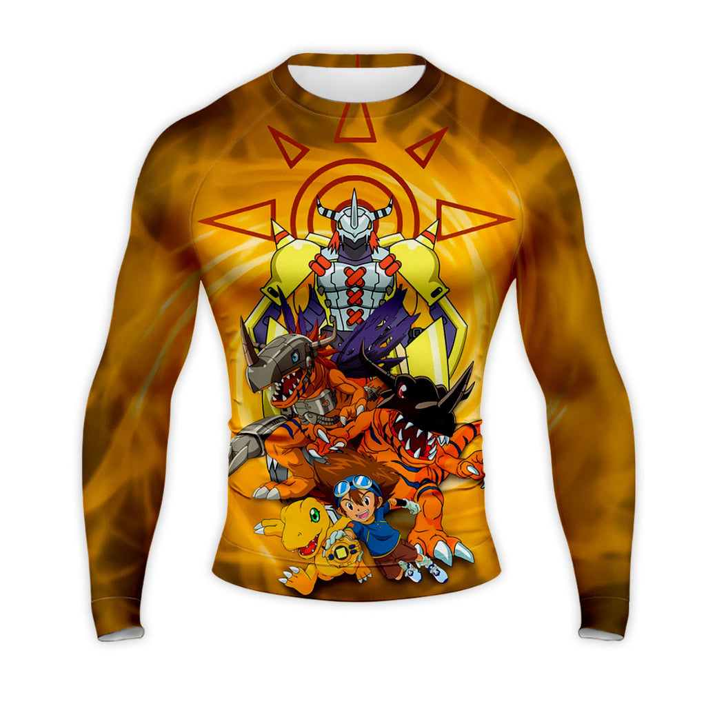 Digimon Adventure Taichi And Agumon Evolving During Battle Anime Apparel