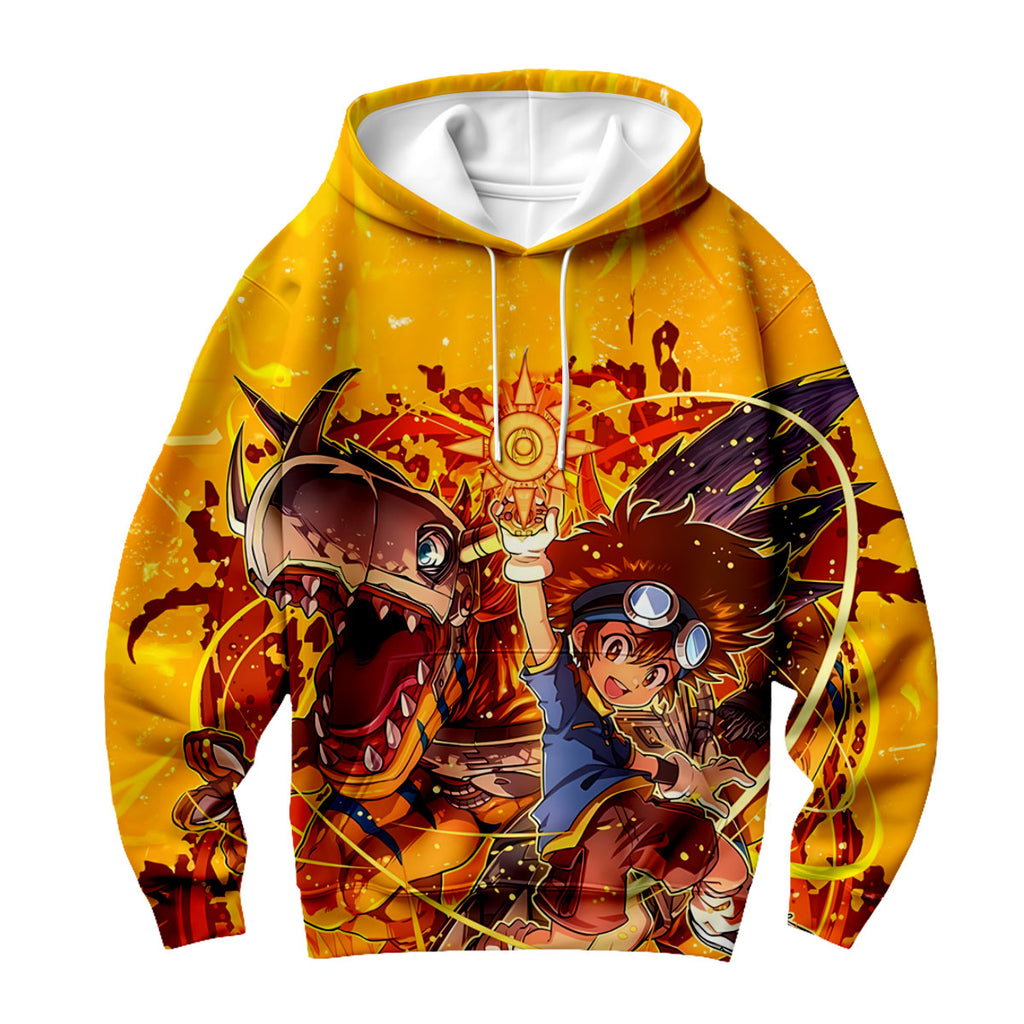 Digimon Adventure Taichi And Agumon In Orange Armor Anime Apparel