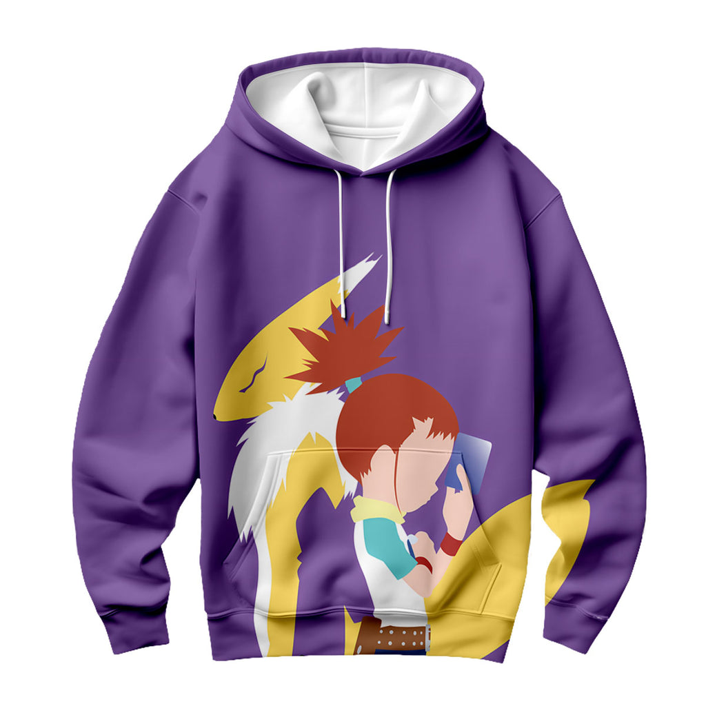 Digimon Adventure Taichi Renamon In Purple Anime Apparel