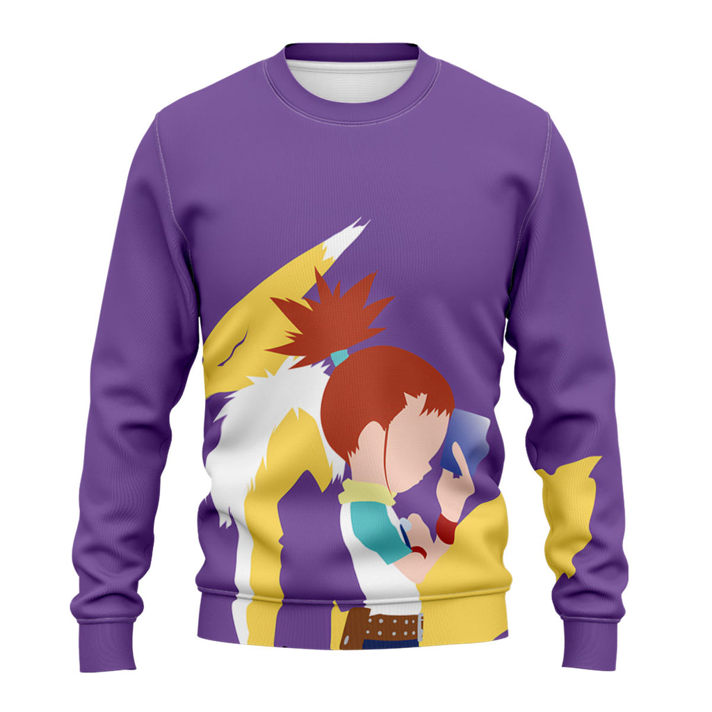 Digimon Adventure Taichi Renamon In Purple Anime Apparel