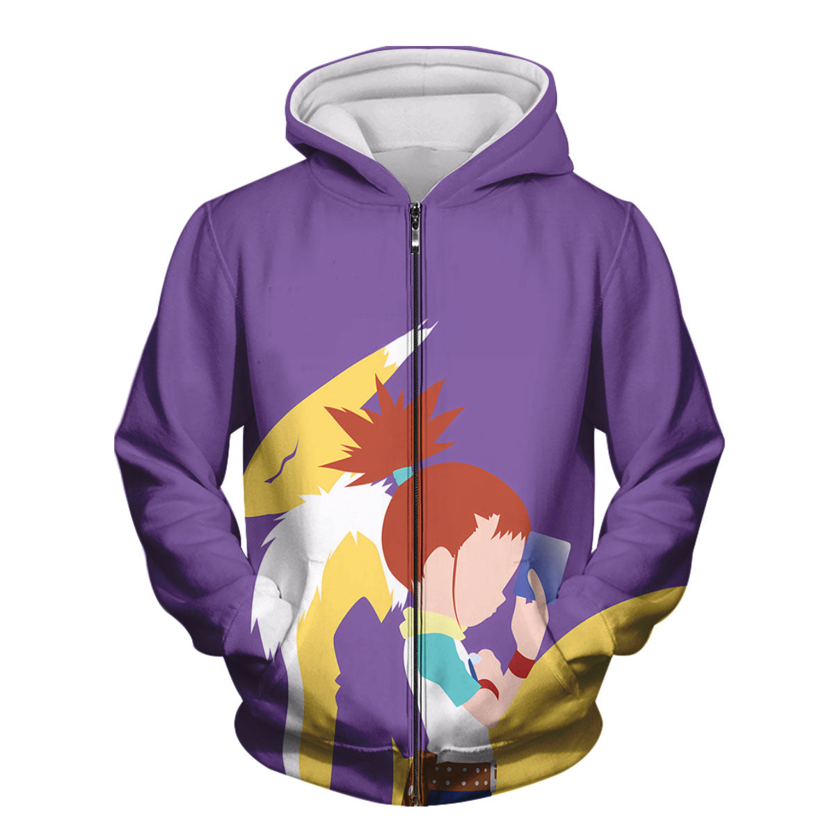 Digimon Adventure Taichi Renamon In Purple Anime Apparel