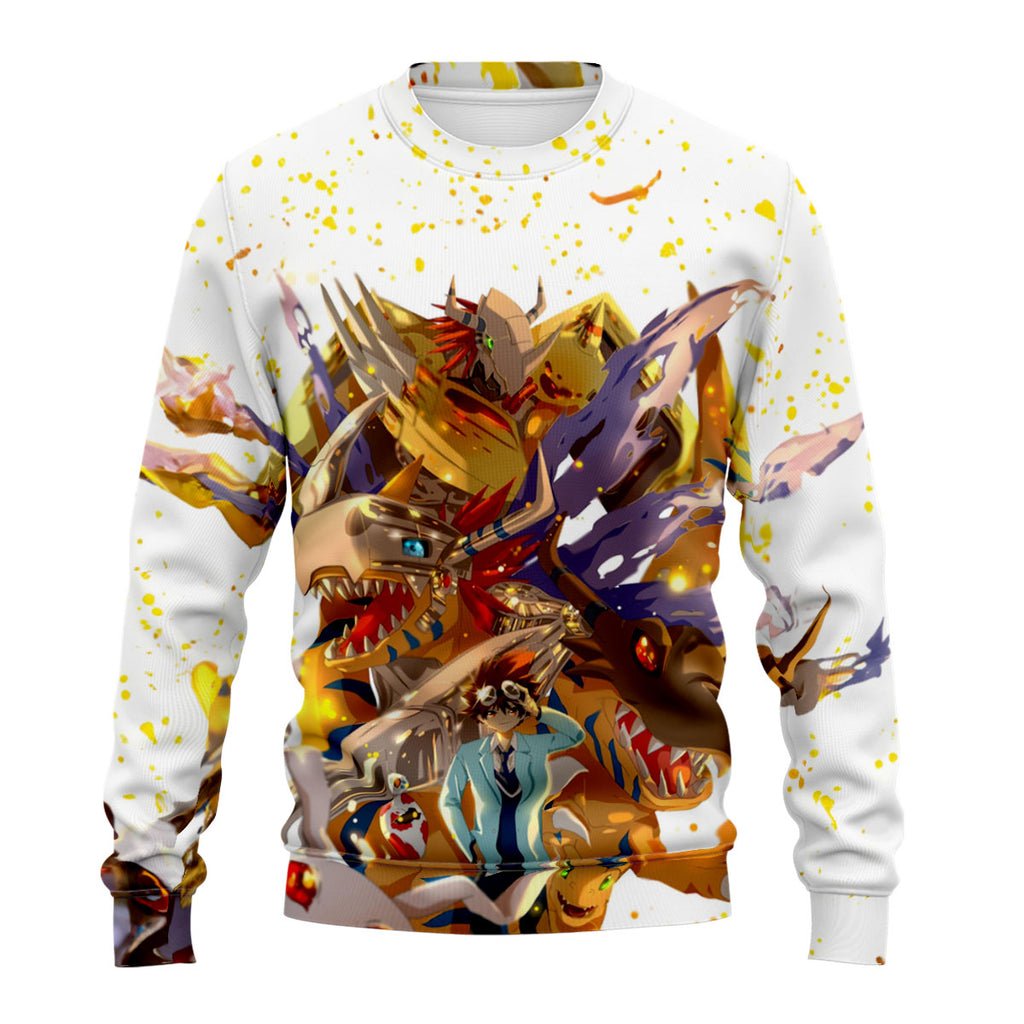 Digimon Adventure Taichi With Digimon In Colorful World Digimon Adventure Anime Apparel