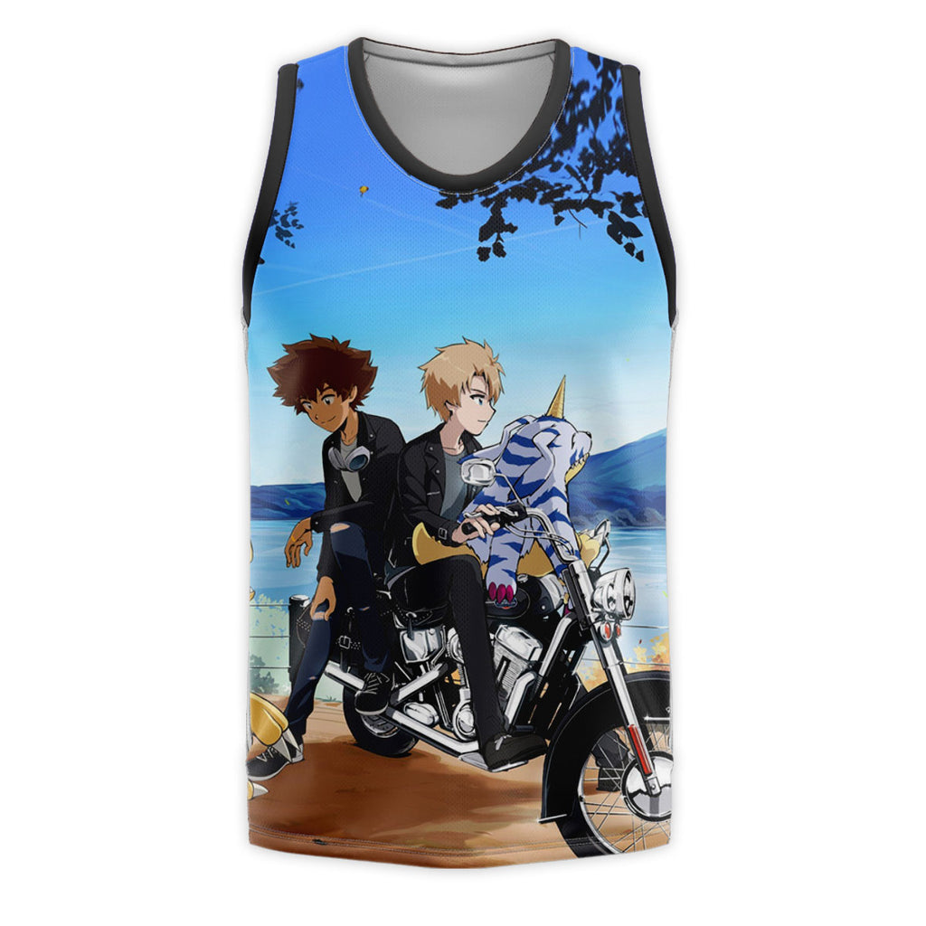 Digimon Adventure Taichi Yamato Relaxing By Lakeside Anime Apparel