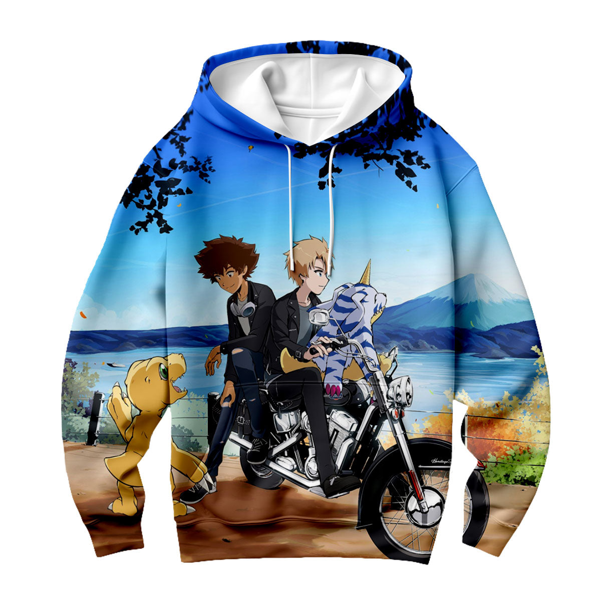 Digimon Adventure Taichi Yamato Relaxing By Lakeside Anime Apparel
