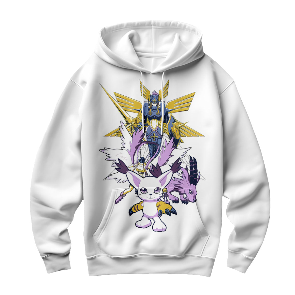 Digimon Adventure Tailmon Evolution Squad White Anime Apparel