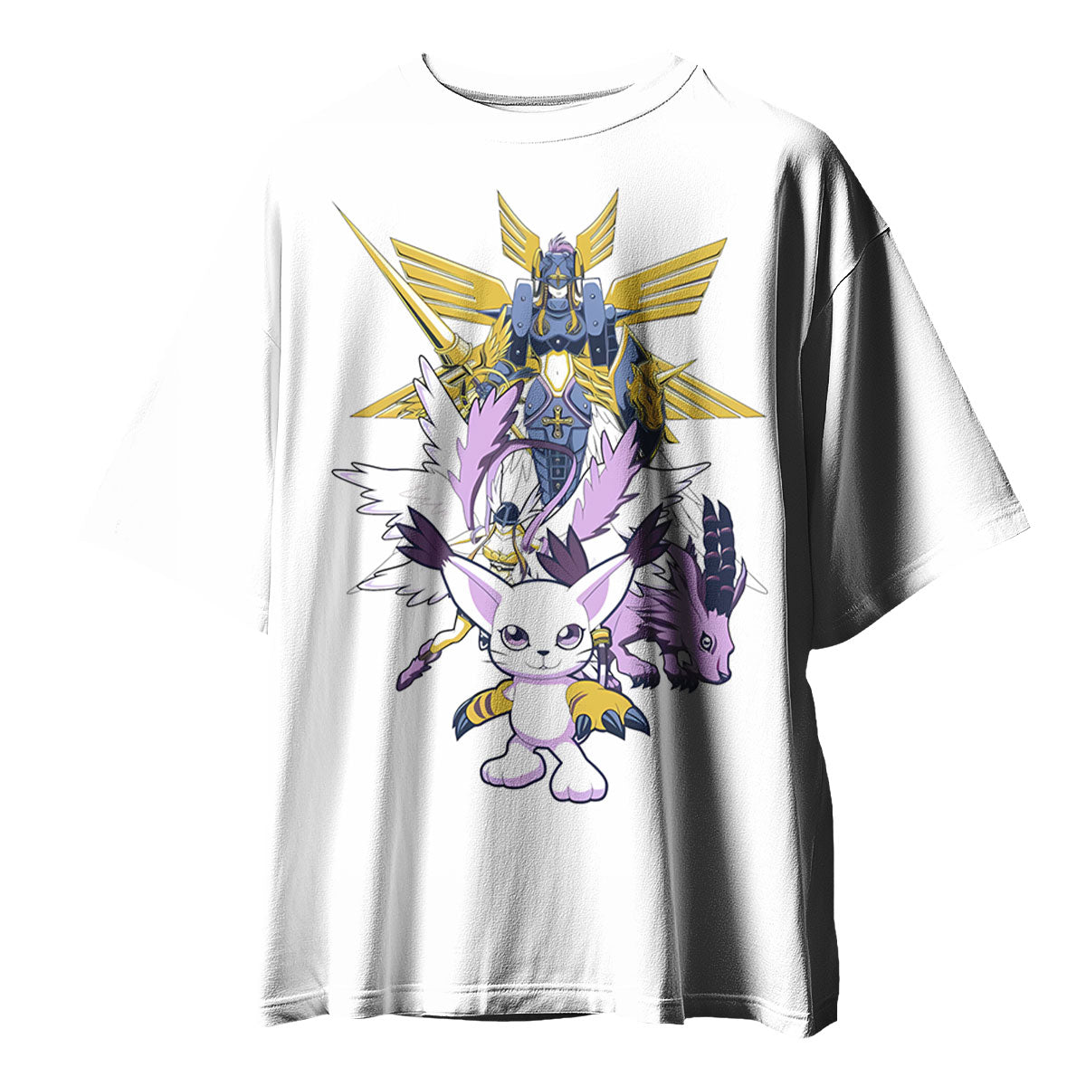 Digimon Adventure Tailmon Evolution Squad White Anime Apparel