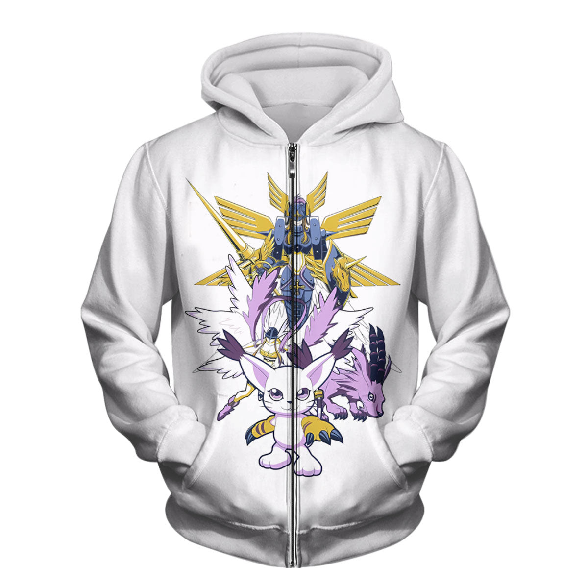 Digimon Adventure Tailmon Evolution Squad White Anime Apparel