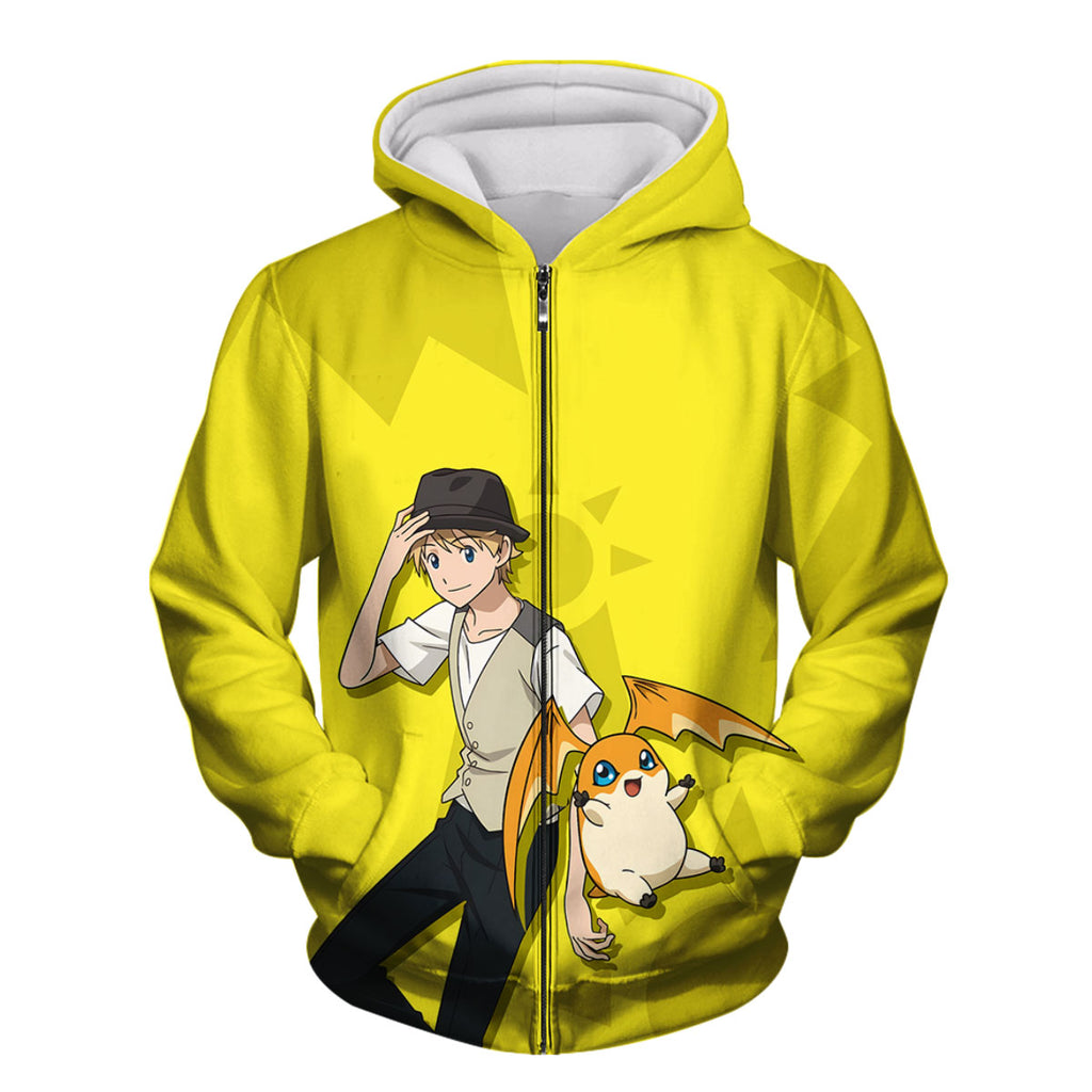 Digimon Adventure Takeru Takaishi And Yellow Patamon Anime Apparel