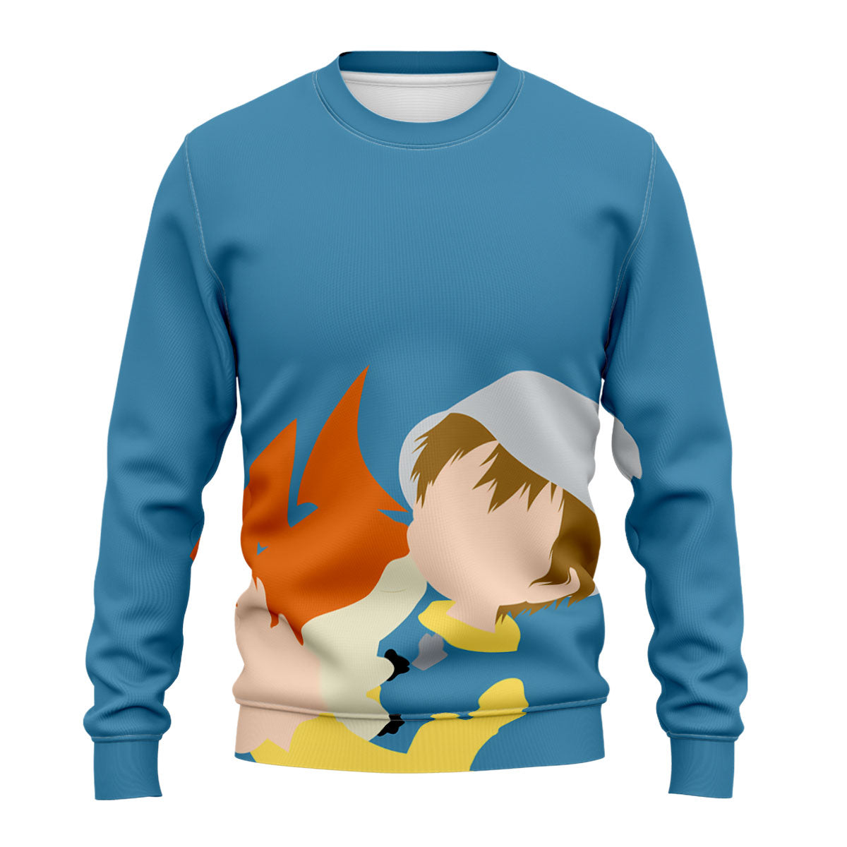 Digimon Adventure Takeru Takaishi Hugging Patamon Affectionately Anime Apparel