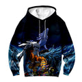 Digimon Adventure Team Standing In Blue Waves Anime Apparel