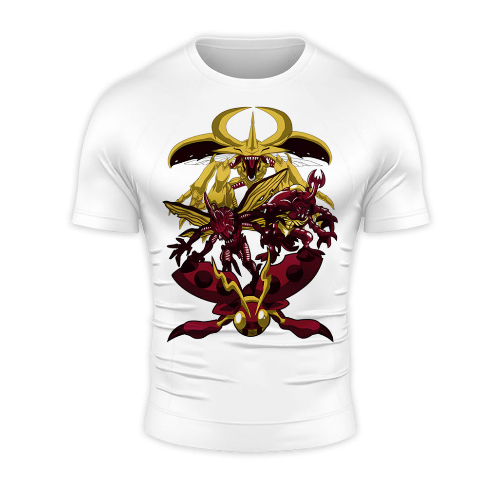Digimon Adventure Tentomon Evolving Into Red And Gold Squad Anime Apparel