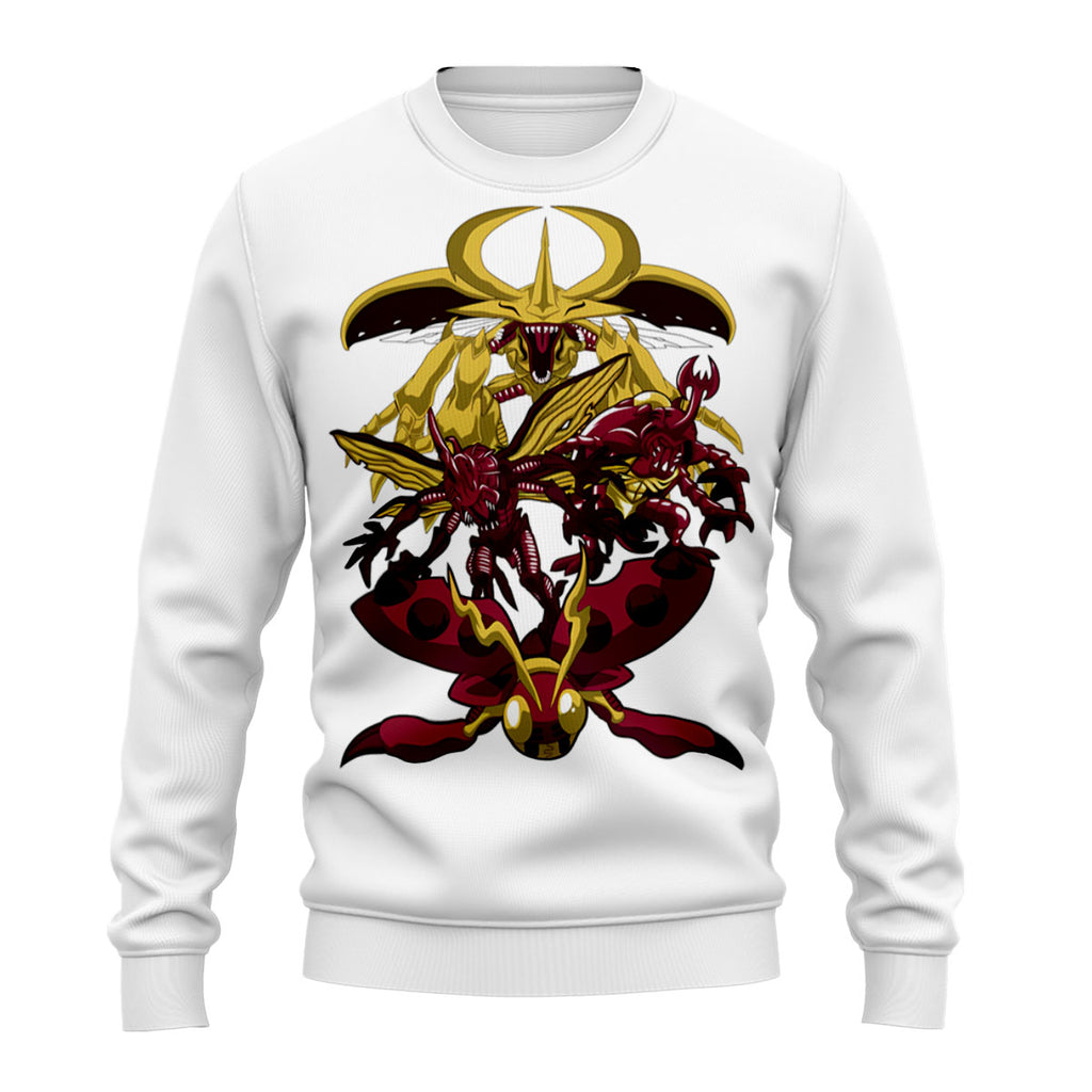 Digimon Adventure Tentomon Evolving Into Red And Gold Squad Anime Apparel