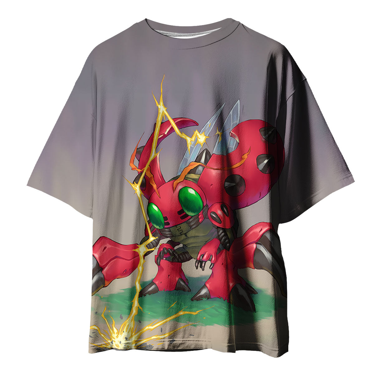 Digimon Adventure Tentomon Surrounded By Crackling Lightning Anime Apparel