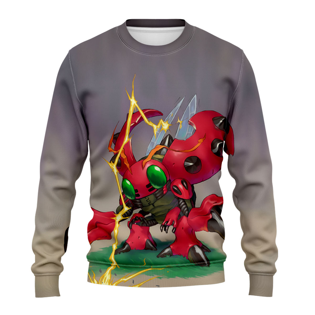 Digimon Adventure Tentomon Surrounded By Crackling Lightning Anime Apparel