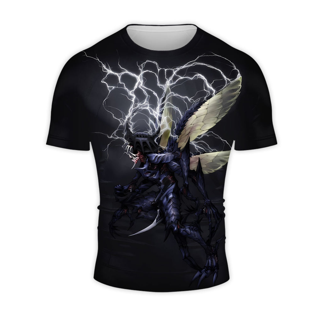 Digimon Adventure Thunder Dark Kabuterimon Surrounded By Lightning Anime Apparel
