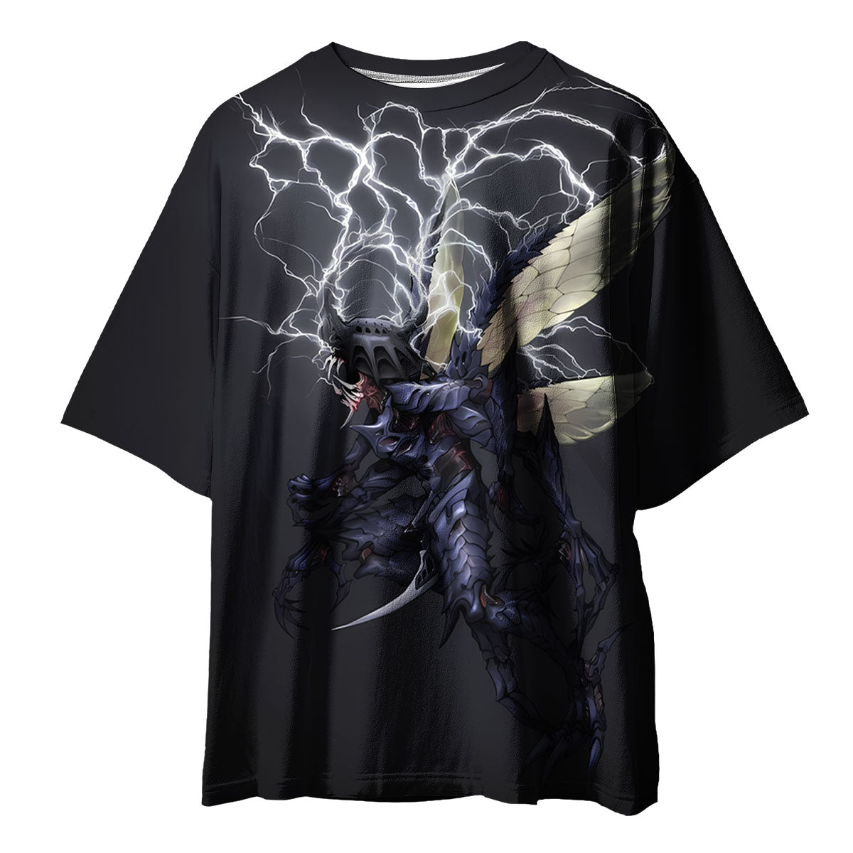 Digimon Adventure Thunder Dark Kabuterimon Surrounded By Lightning Anime Apparel