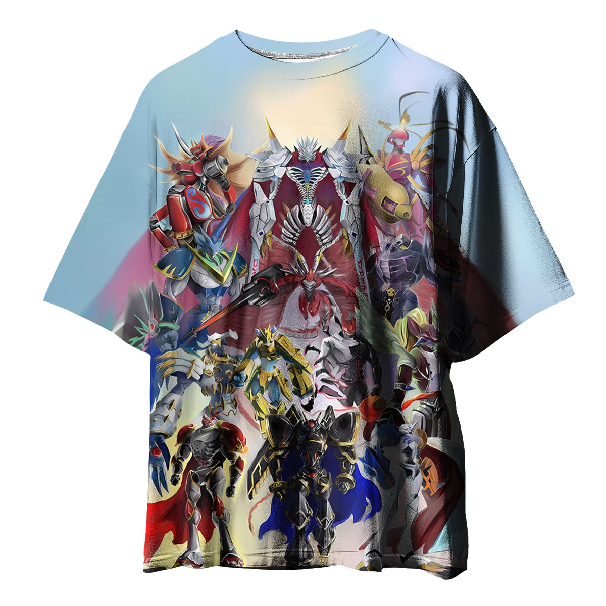 Digimon Adventure Ultimate Digimon Standing Colorful Vibrant Anime Apparel
