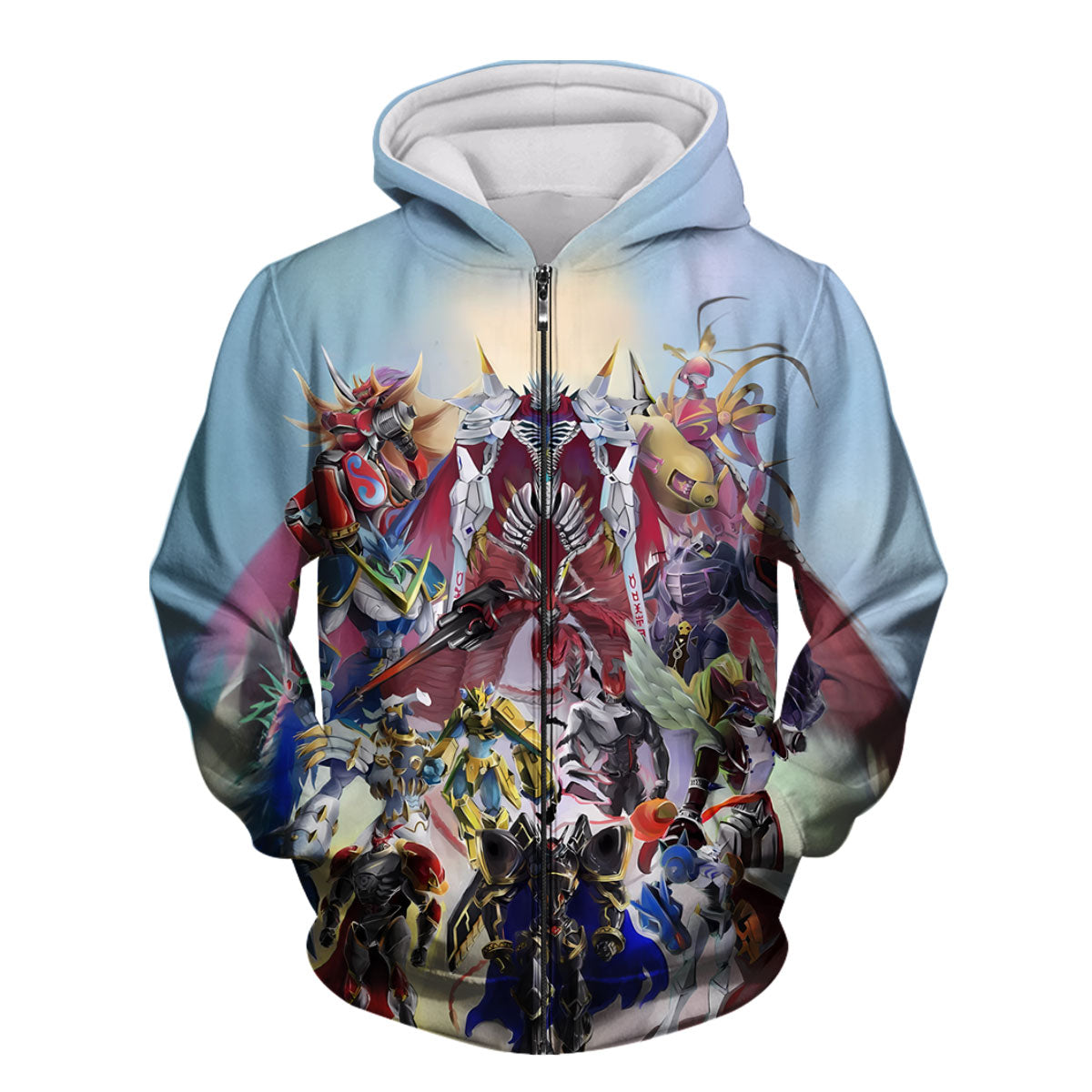 Digimon Adventure Ultimate Digimon Standing Colorful Vibrant Anime Apparel