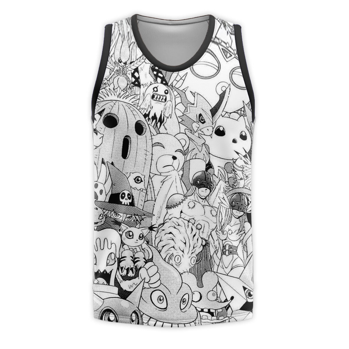 Digimon Adventure Various Digimon Black White Anime Apparel