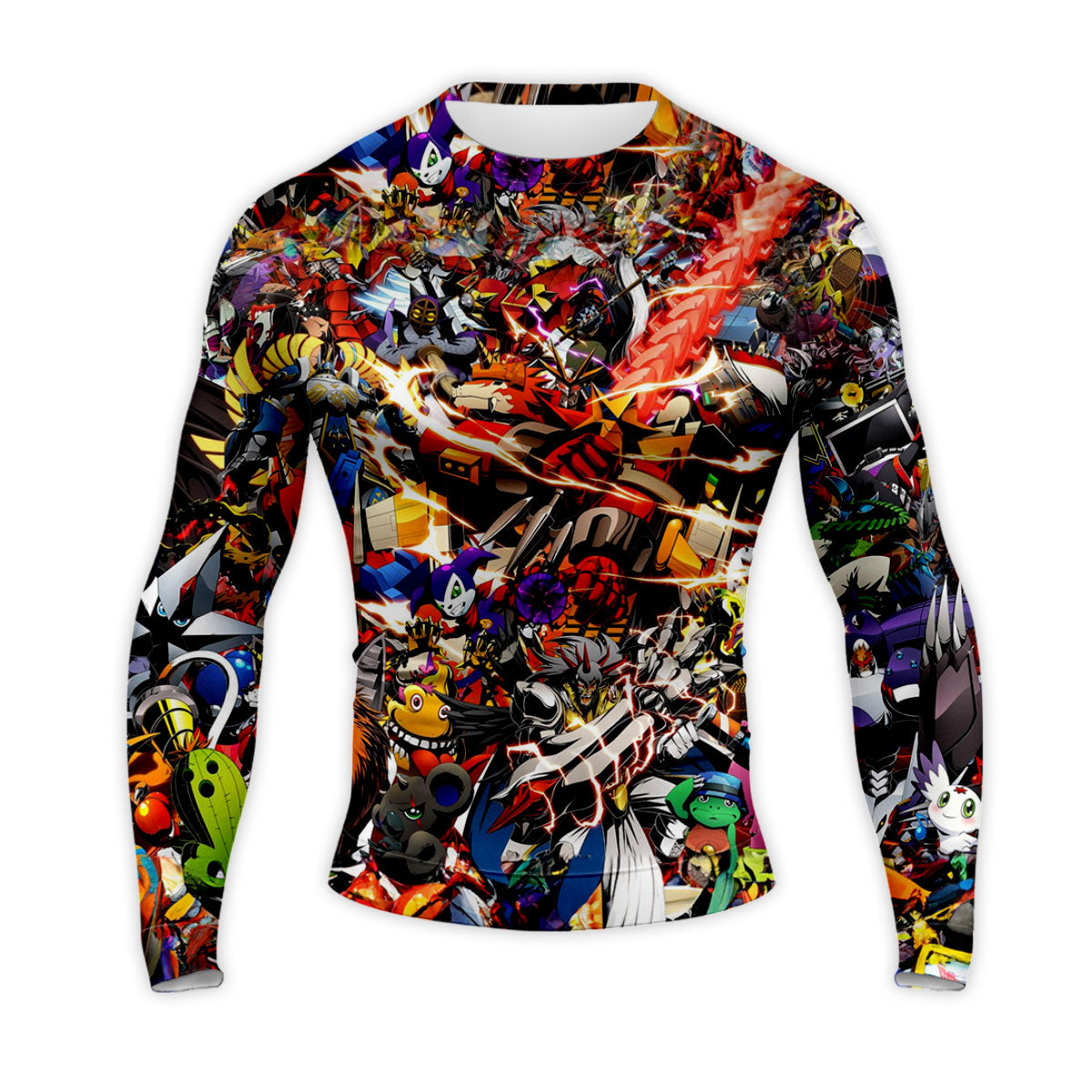 Digimon Adventure Various Digimon Colorful Vibrant Scenes Anime Apparel