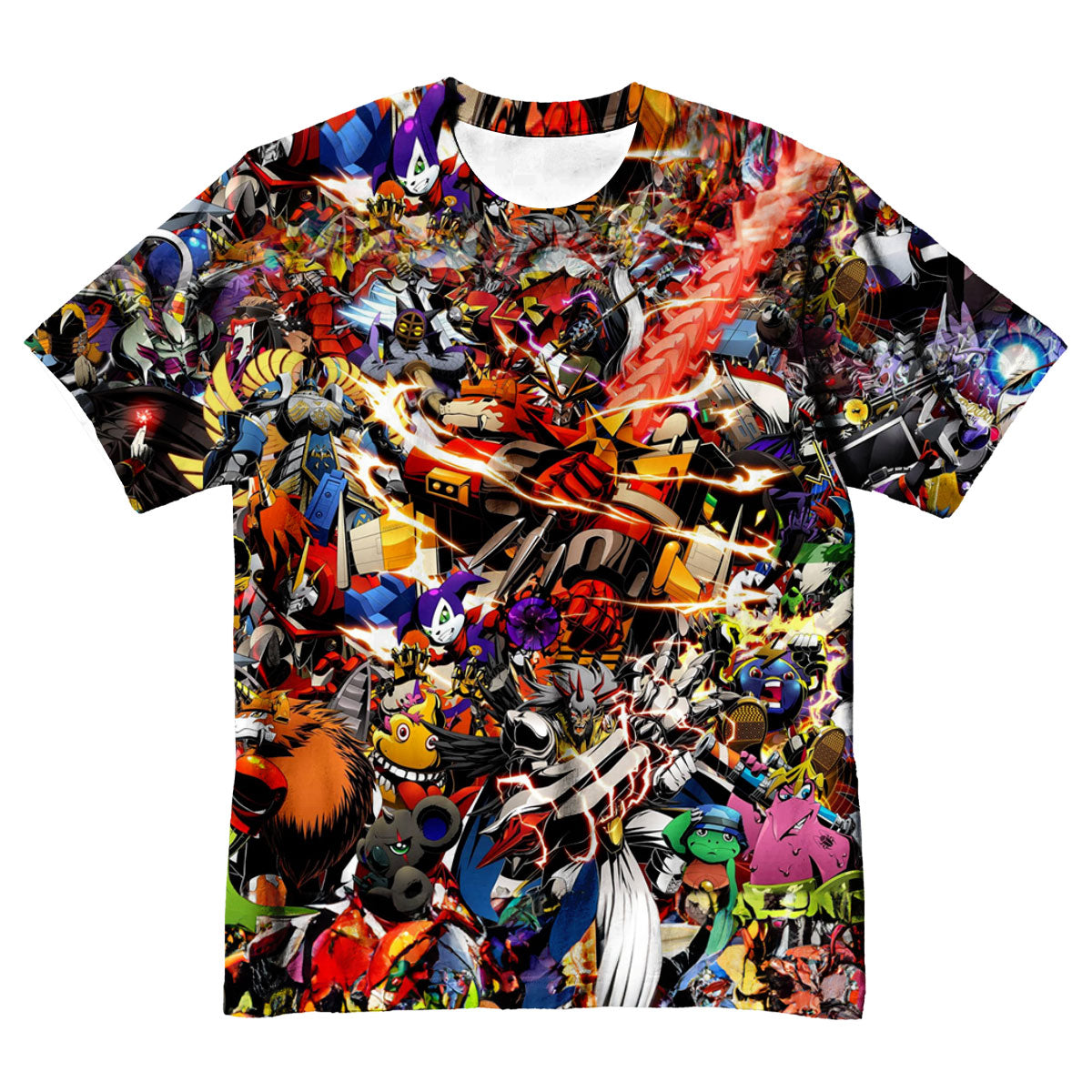 Digimon Adventure Various Digimon Colorful Vibrant Scenes Anime Apparel