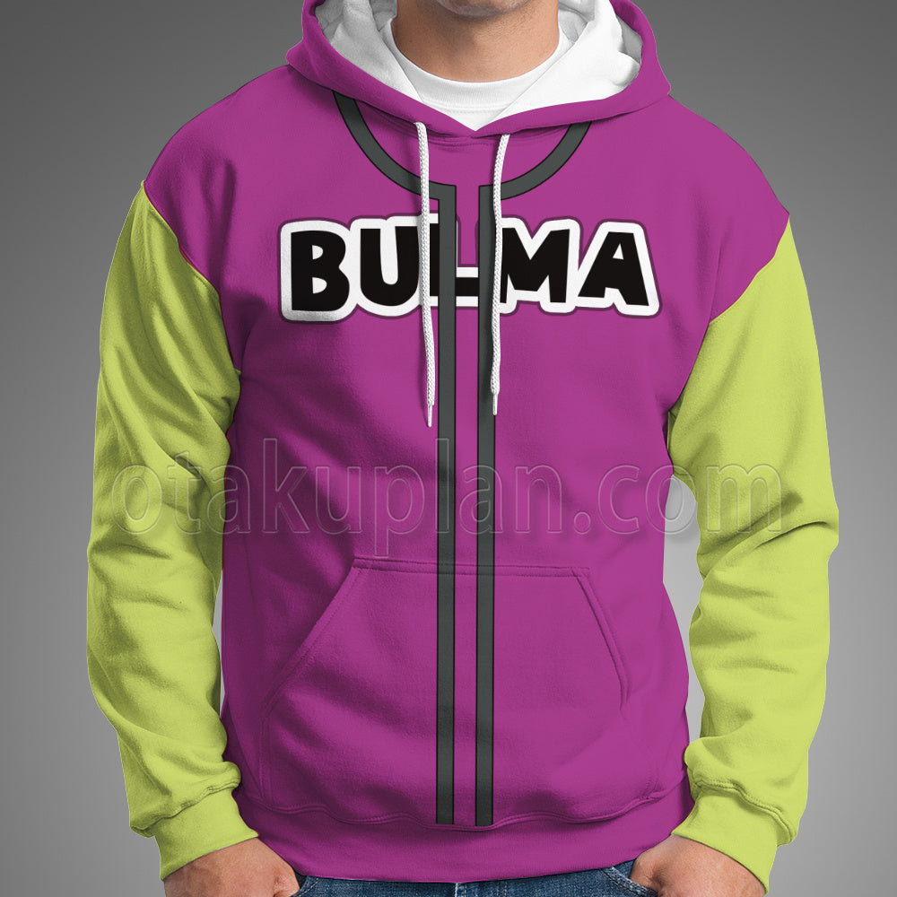 Dragon Ball Bulma Purple Cosplay Hoodie