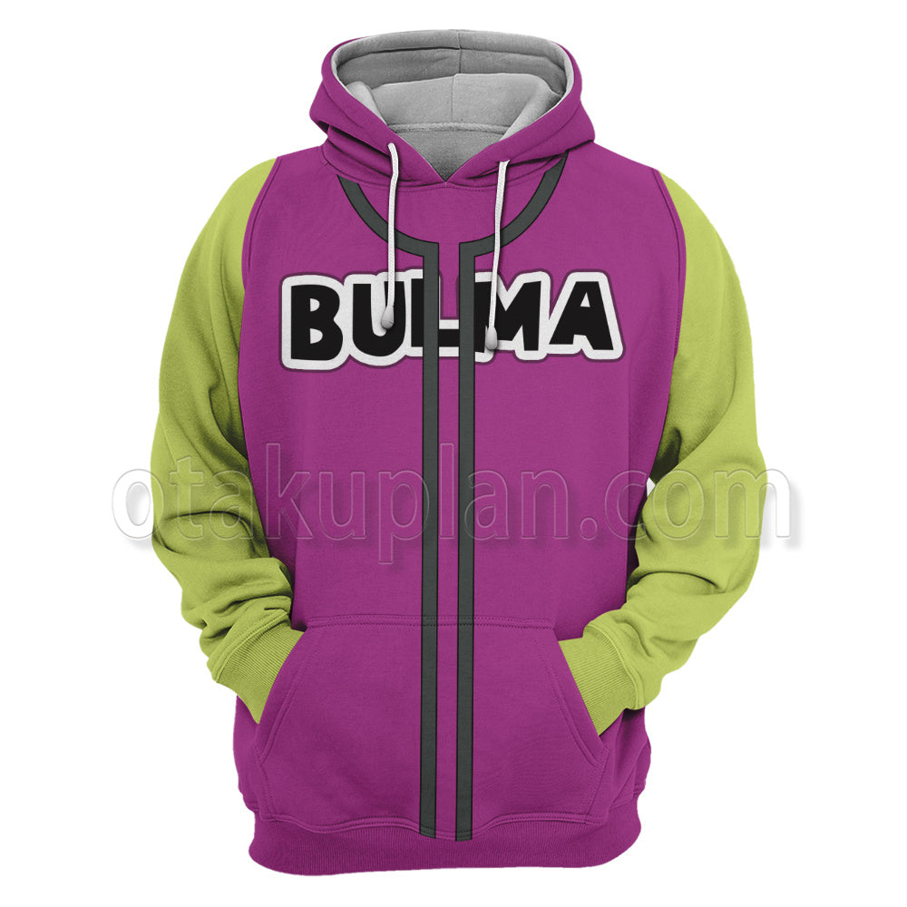 Dragon Ball Bulma Purple Cosplay Hoodie