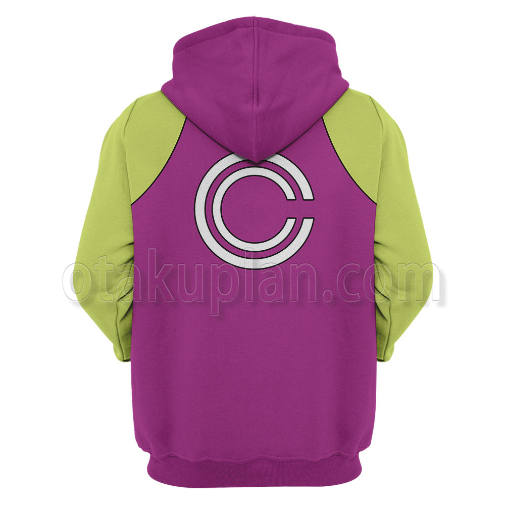 Dragon Ball Bulma Purple Cosplay Hoodie