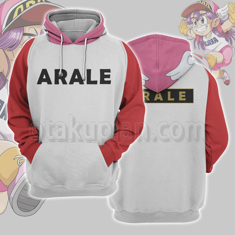 Dragon Ball Norimaki Arale White Cosplay Hoodie