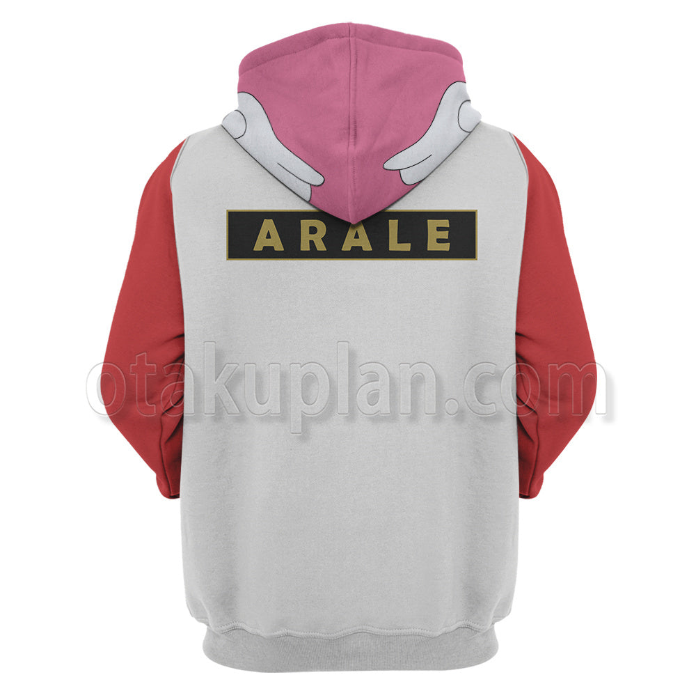 Dragon Ball Norimaki Arale White Cosplay Hoodie