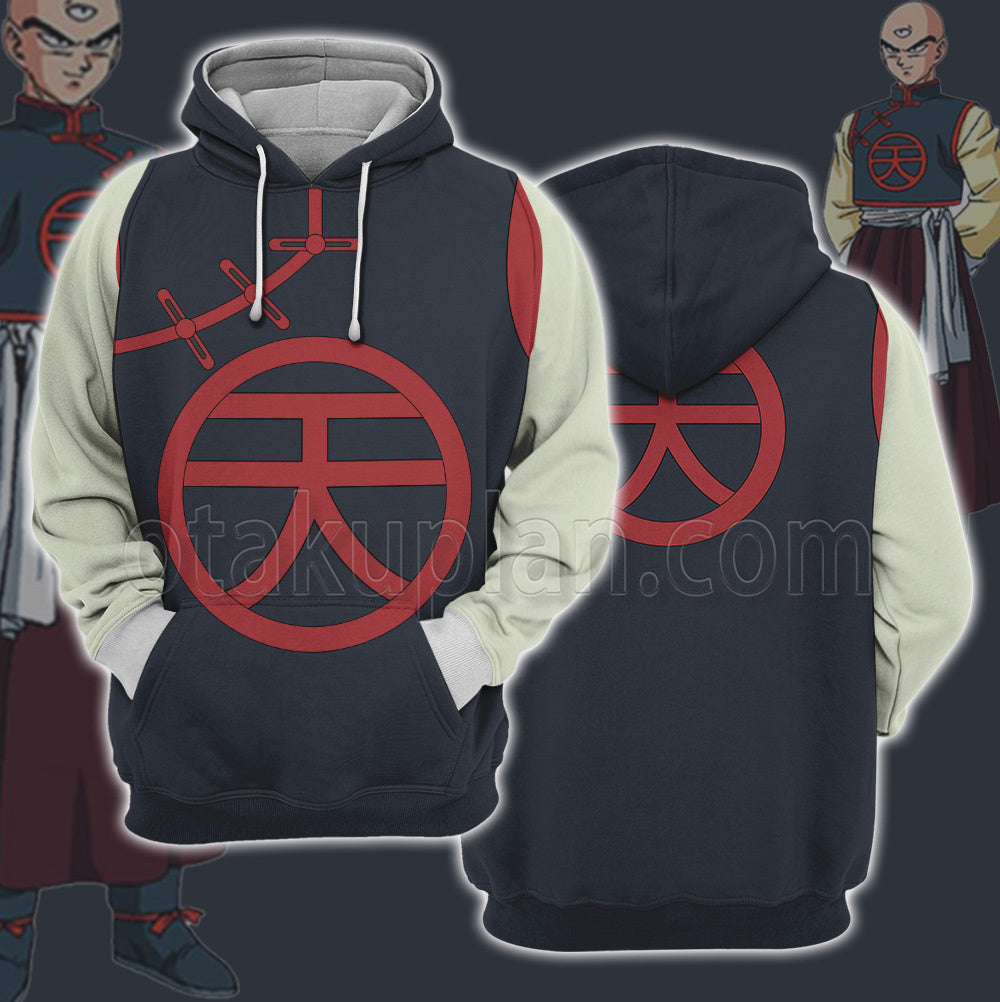 Dragon Ball Tenshinhan Grey Cosplay Hoodie