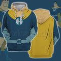 Drawn Together Captain Hero Blue Cosplay Hoodie