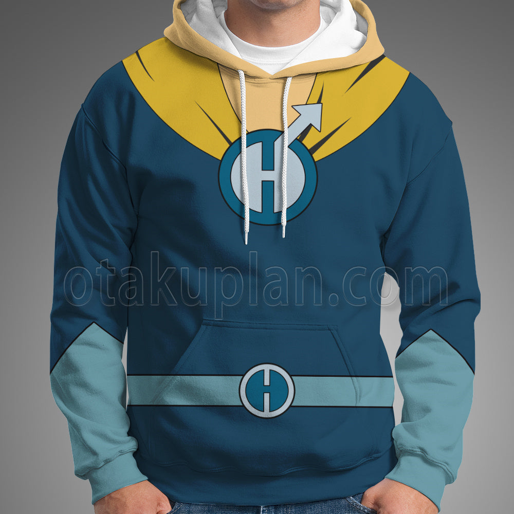 Drawn Together Captain Hero Blue Cosplay Hoodie
