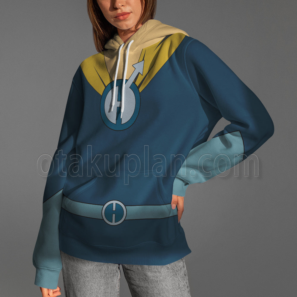 Drawn Together Captain Hero Blue Cosplay Hoodie