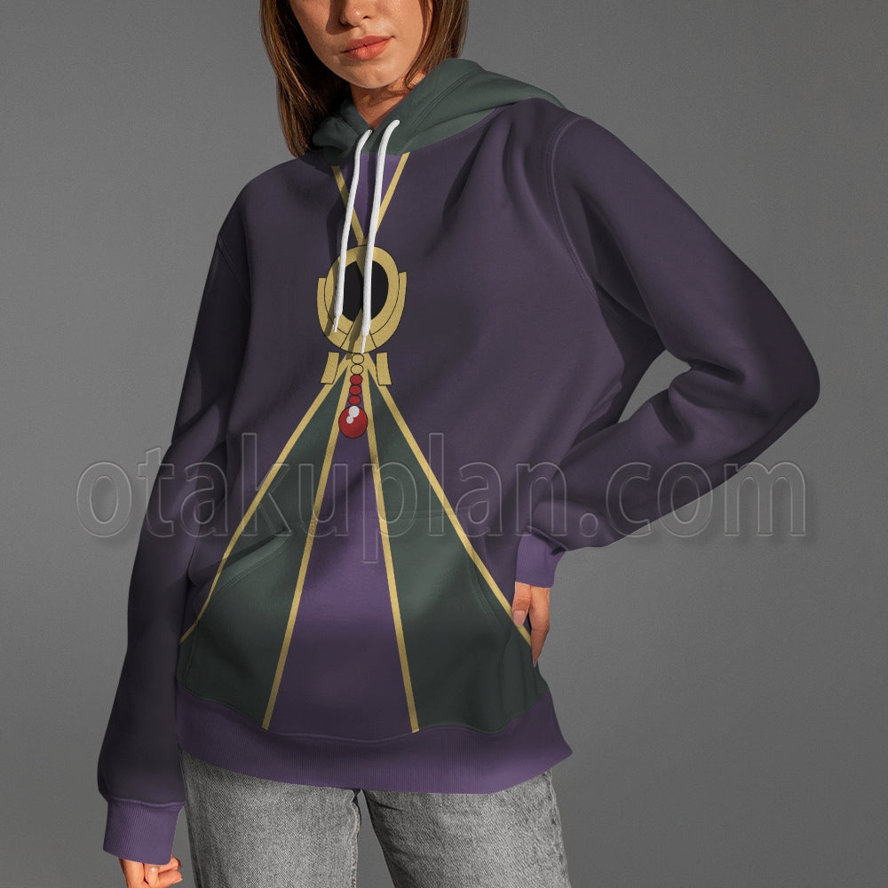 Fate Grand Order Caster Purple Cosplay Hoodie