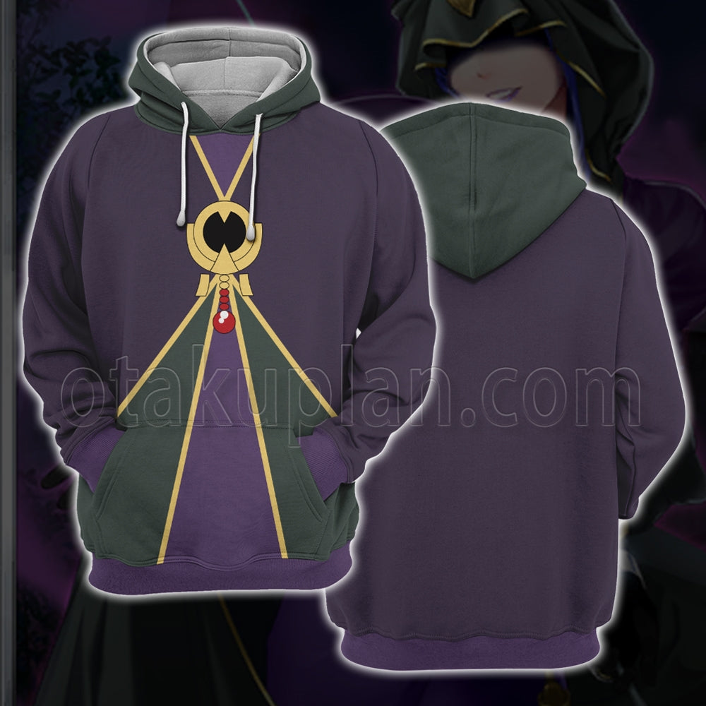 Fate Grand Order Caster Purple Cosplay Hoodie