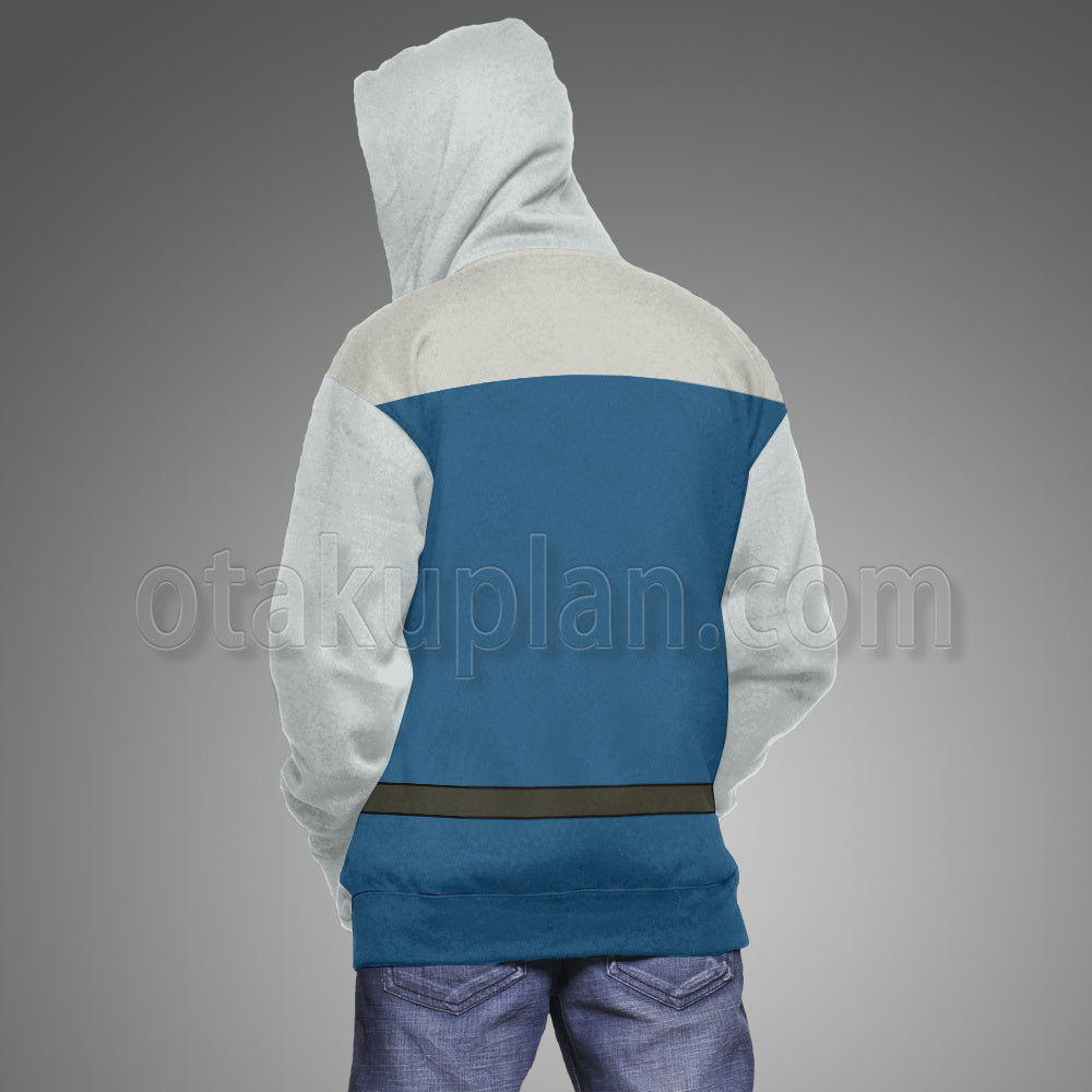 Fluffy Paradise Gache Wilherd Rega Blue Cospaly Hoodie