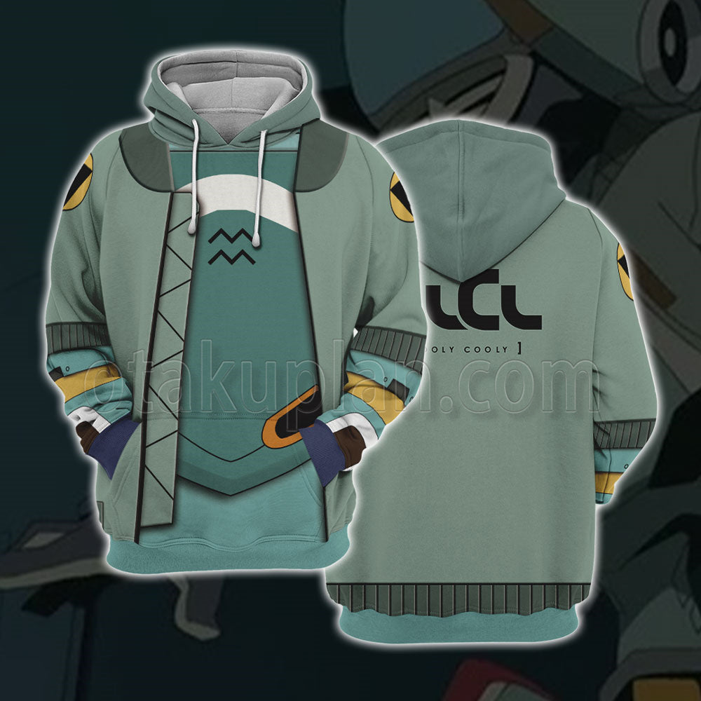 Fooly Cooly Green Flcl Canti Cosplay Hoodie