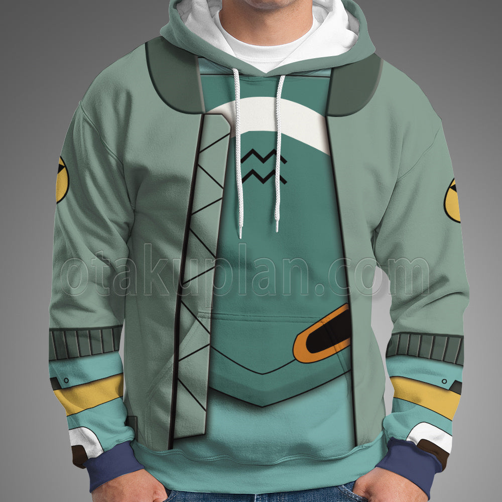 Fooly Cooly Green Flcl Canti Cosplay Hoodie