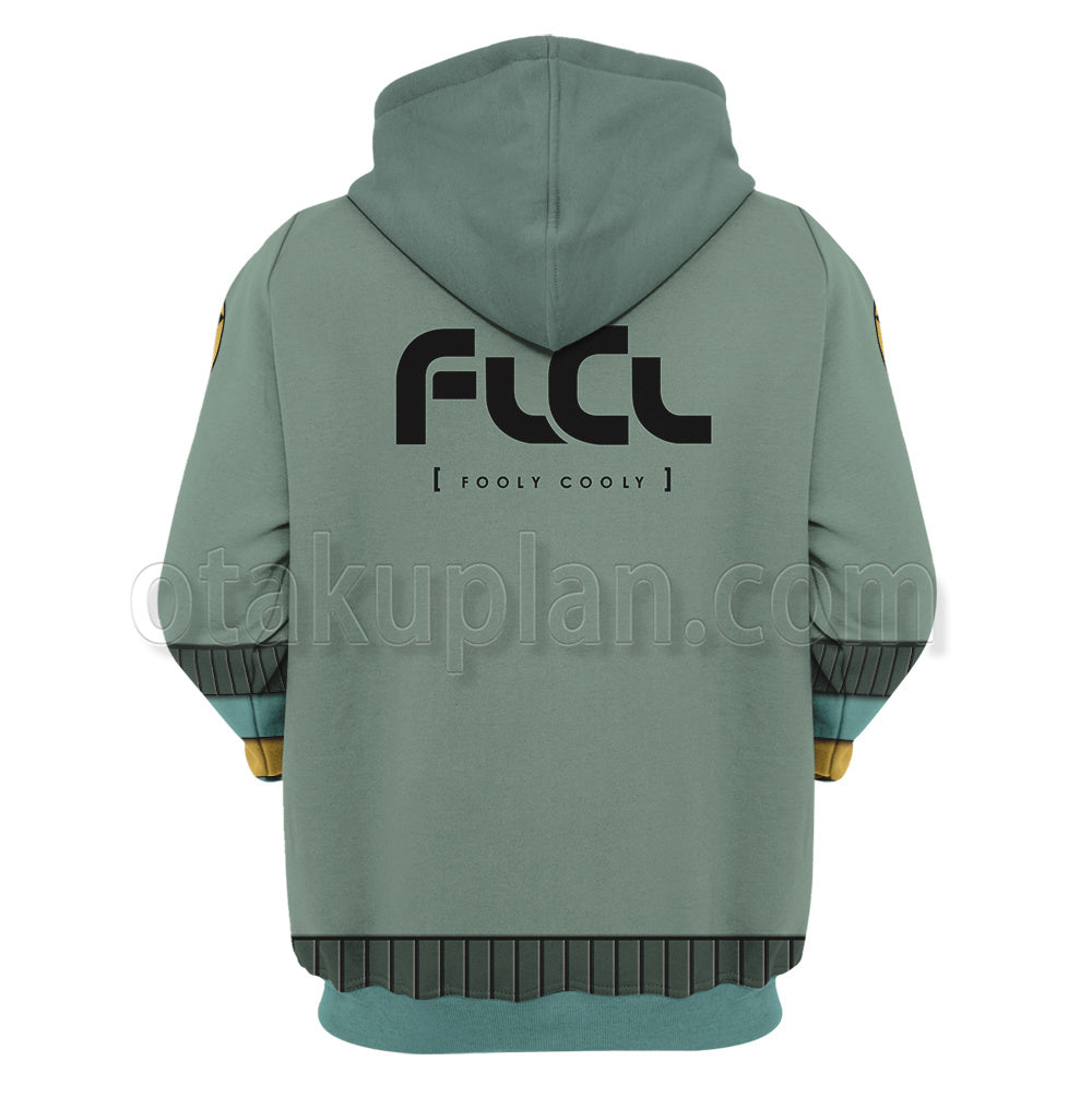 Fooly Cooly Green Flcl Canti Cosplay Hoodie