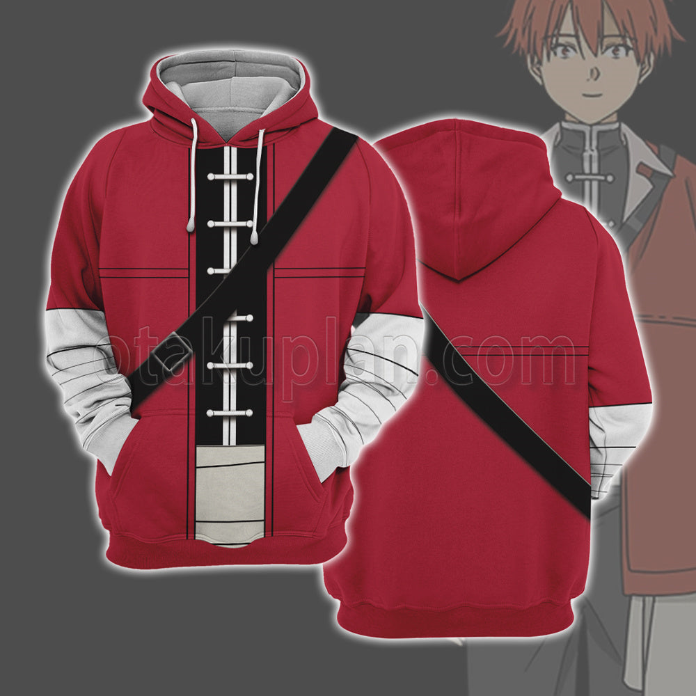 Frieren Beyond Journey End Stark Red Cosplay Hoodie