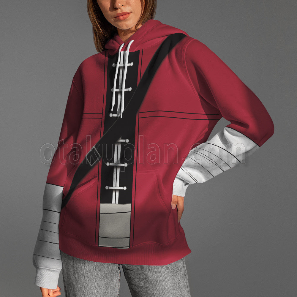 Frieren Beyond Journey End Stark Red Cosplay Hoodie