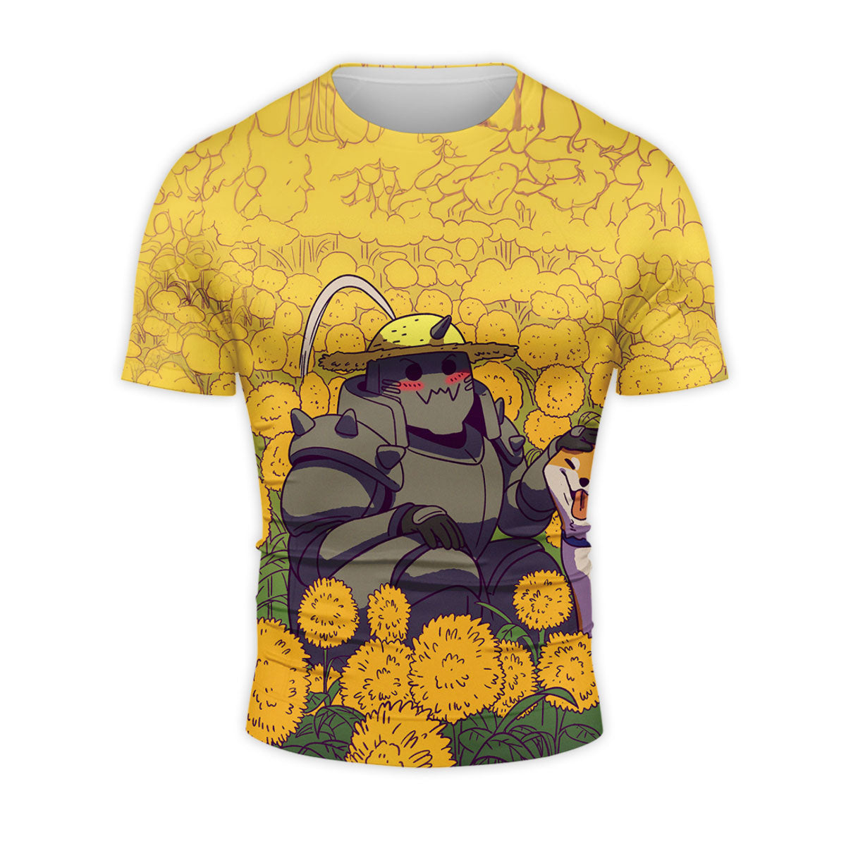 Fullmetal Alchemist Alphonse Dog Flower Field Anime Apparel