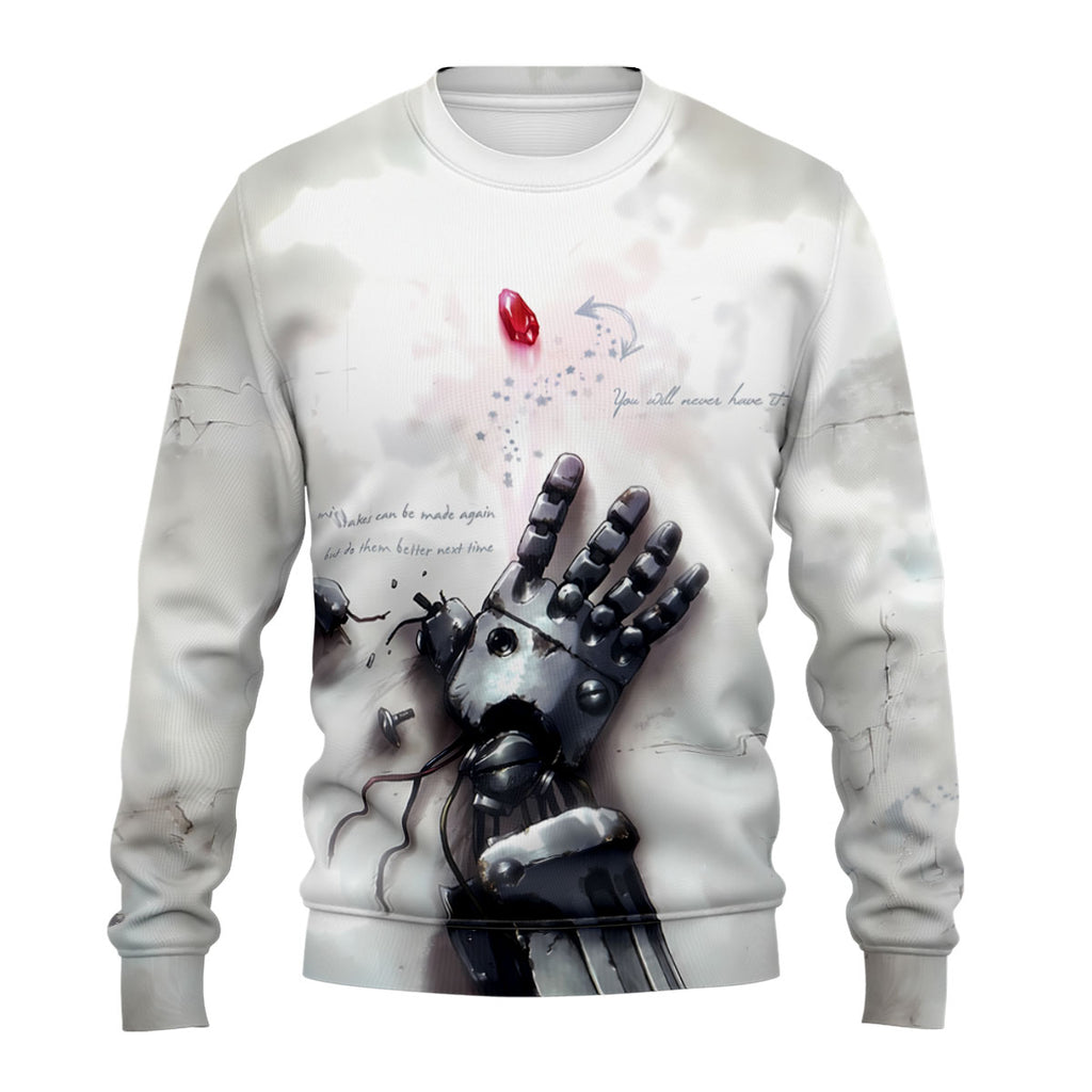 Fullmetal Alchemist Automail Arm Battle Damaged Anime Apparel