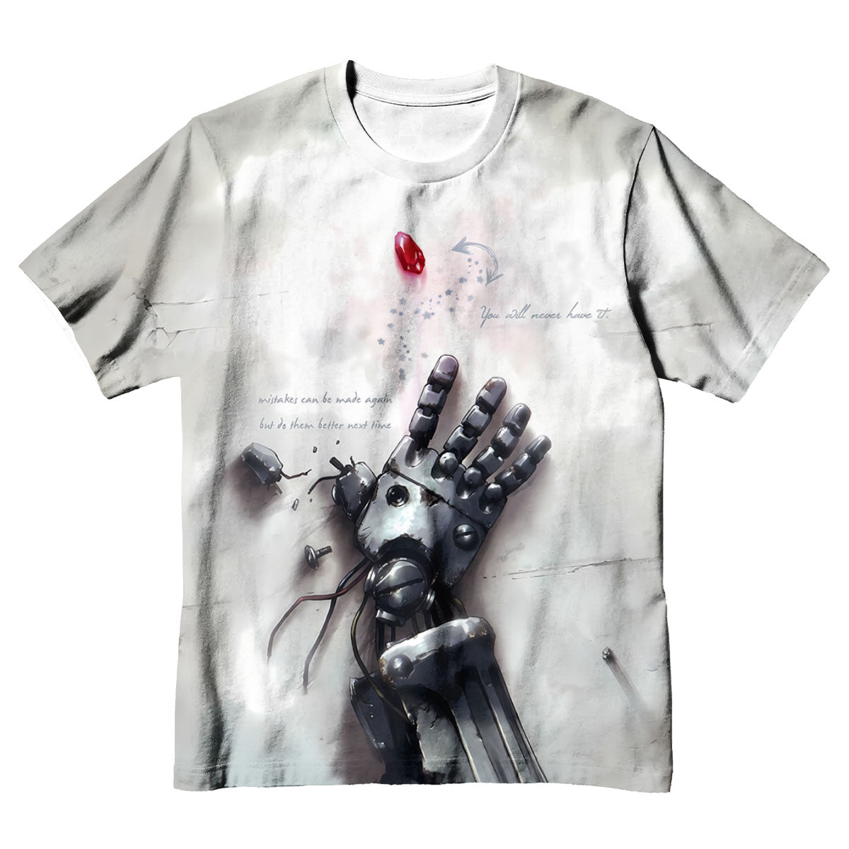 Fullmetal Alchemist Automail Arm Battle Damaged Anime Apparel