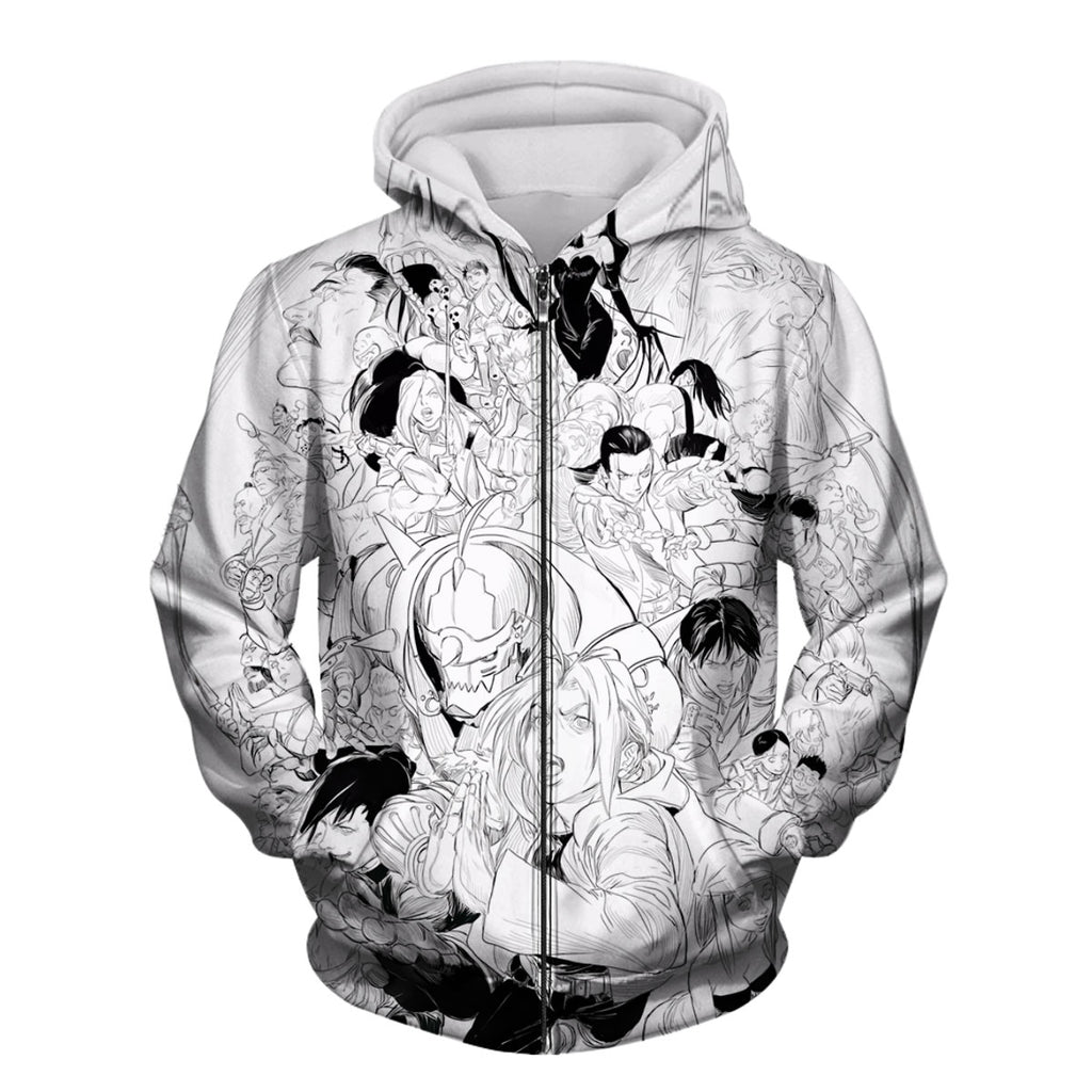 Fullmetal Alchemist Character Group Artwork Anime Apparel