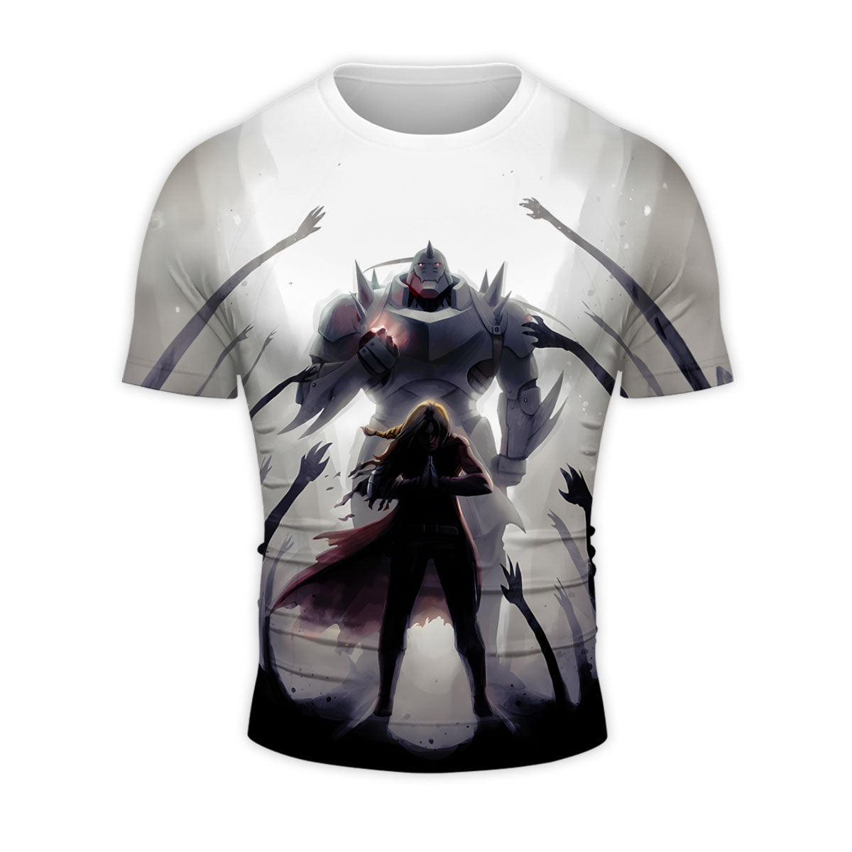 Fullmetal Alchemist Edward Alphonse Battling Darkness Anime Apparel