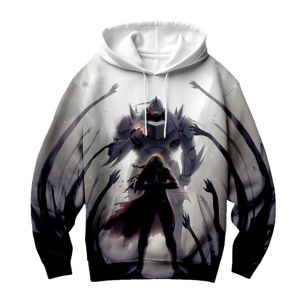 Fullmetal Alchemist Edward Alphonse Battling Darkness Anime Apparel